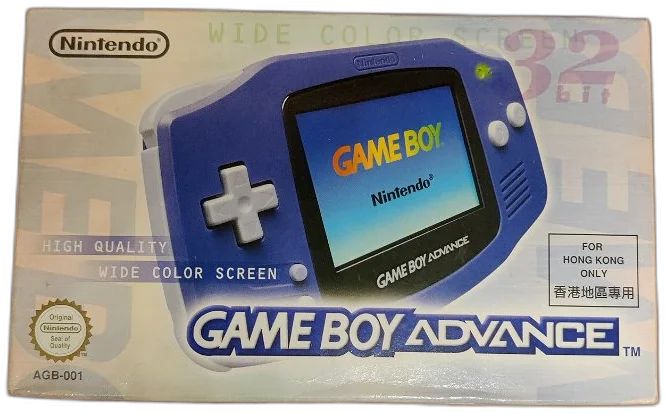  Nintendo Game Boy Advance Indigo Console [Hong Kong]