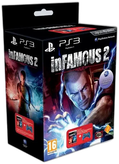 Sony PlayStation 3 inFAMOUS 2 Dualshock 3 Cosmic Blue Bundle