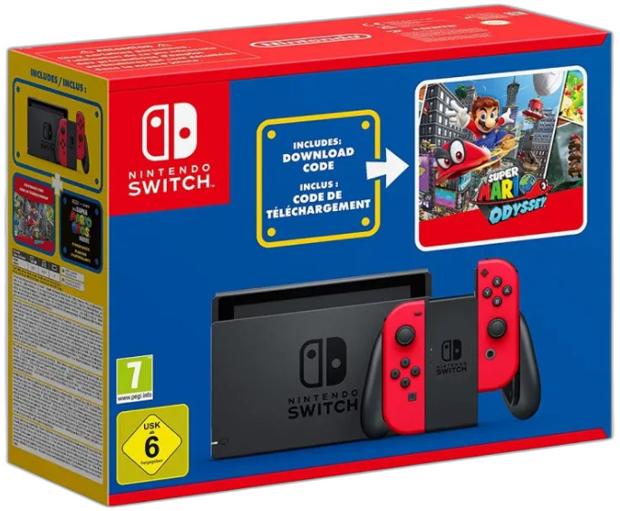  Nintendo Switch Super Mario Odyssey Digital Bundle
