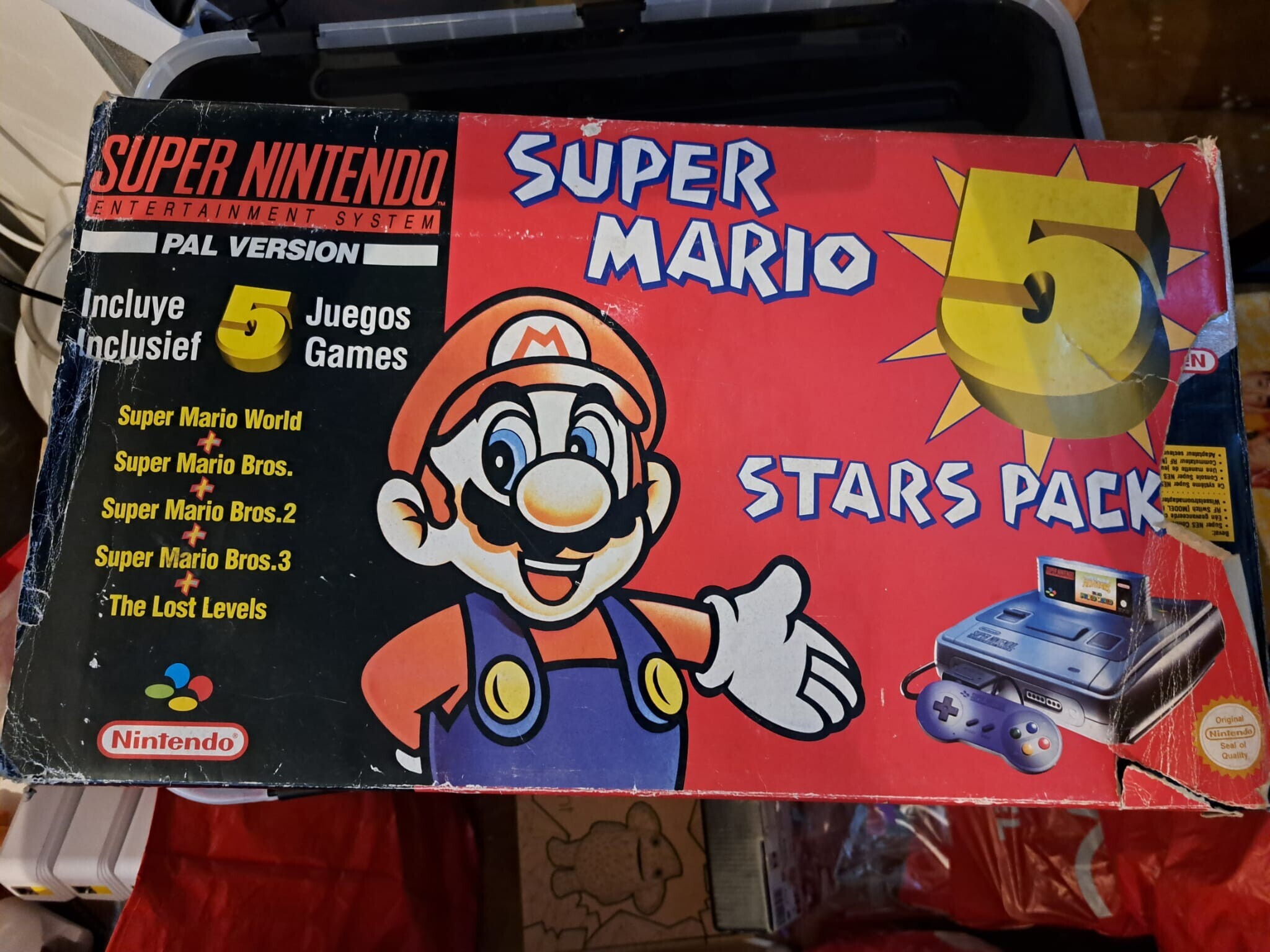  SNES Super Mario 5 Stars Sleeved Pack