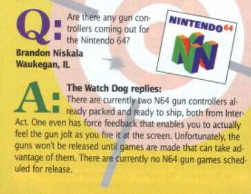 Nintendo 64 Light Gun Controllers