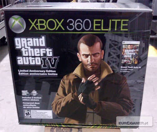  Microsoft Xbox 360 Elite Grand Theft Auto IV Bundle