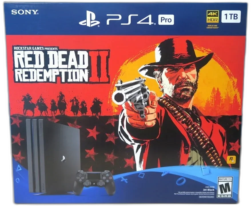  Sony PlayStation 4 Pro Red Dead Redemption 2 Bundle