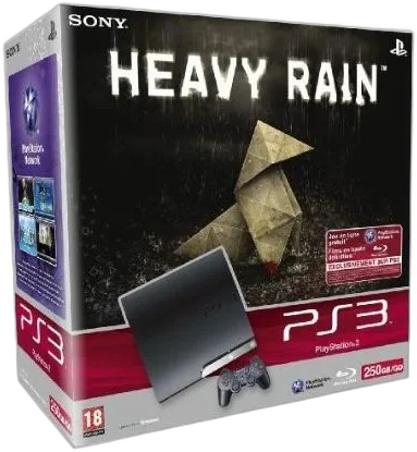  Sony Playstation 3 Slim Heavy Rain Bundle