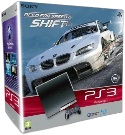  Sony PlayStation 3 Slim Need for Speed Shift Bundle