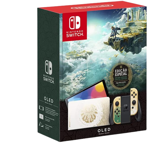  Nintendo OLED Switch the Legend of Zelda; Tears of the Kingdom Console [BR]