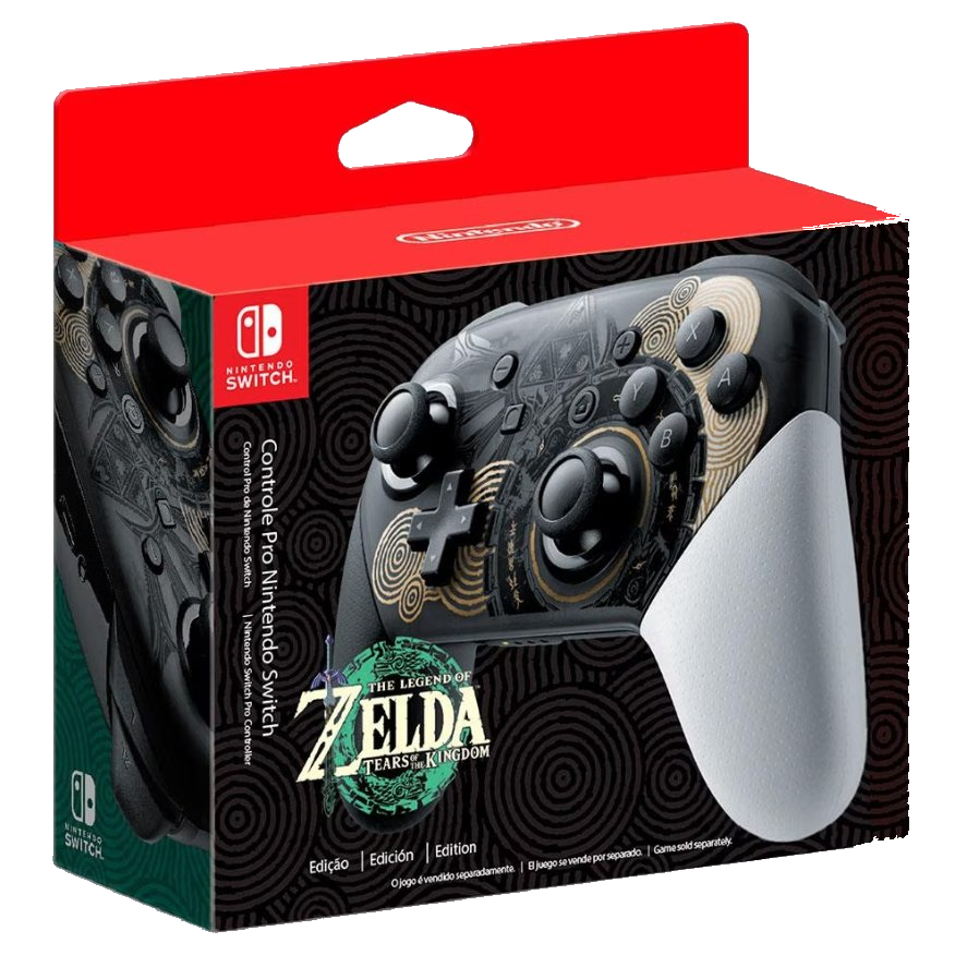  Nintendo Switch The Legend of Zelda: Tears of the Kingdom Edition Pro Controller [BR]