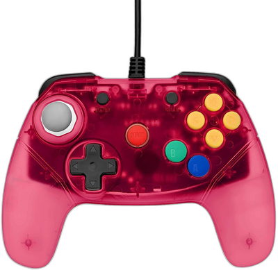 Retro Fighters Nintendo 64 Clear Red Controller