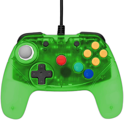 Retro Fighters Nintendo 64 Clear Green Controller