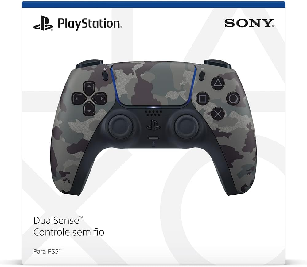  Sony PlayStation 5 Dualsense Gray Camoflage Controller [BR]