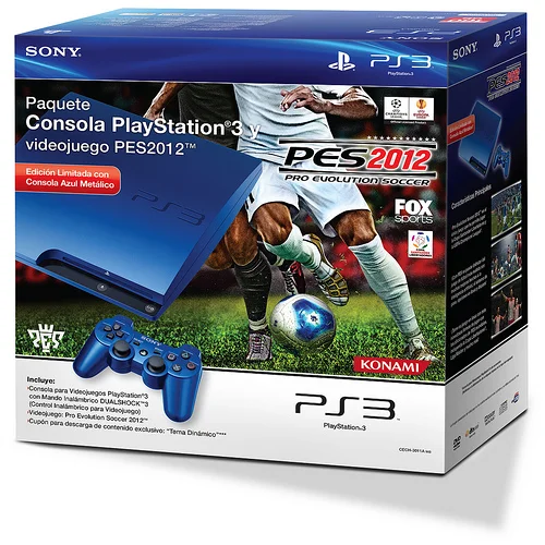  Sony PlayStation 3 Slim Pro Evolution Soccer 2012 Bundle