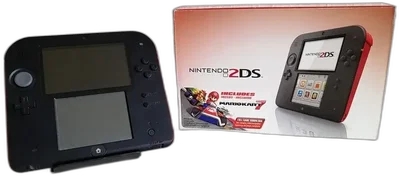 Nintendo 2DS Black/Red Mario Kart 7 Bundle
