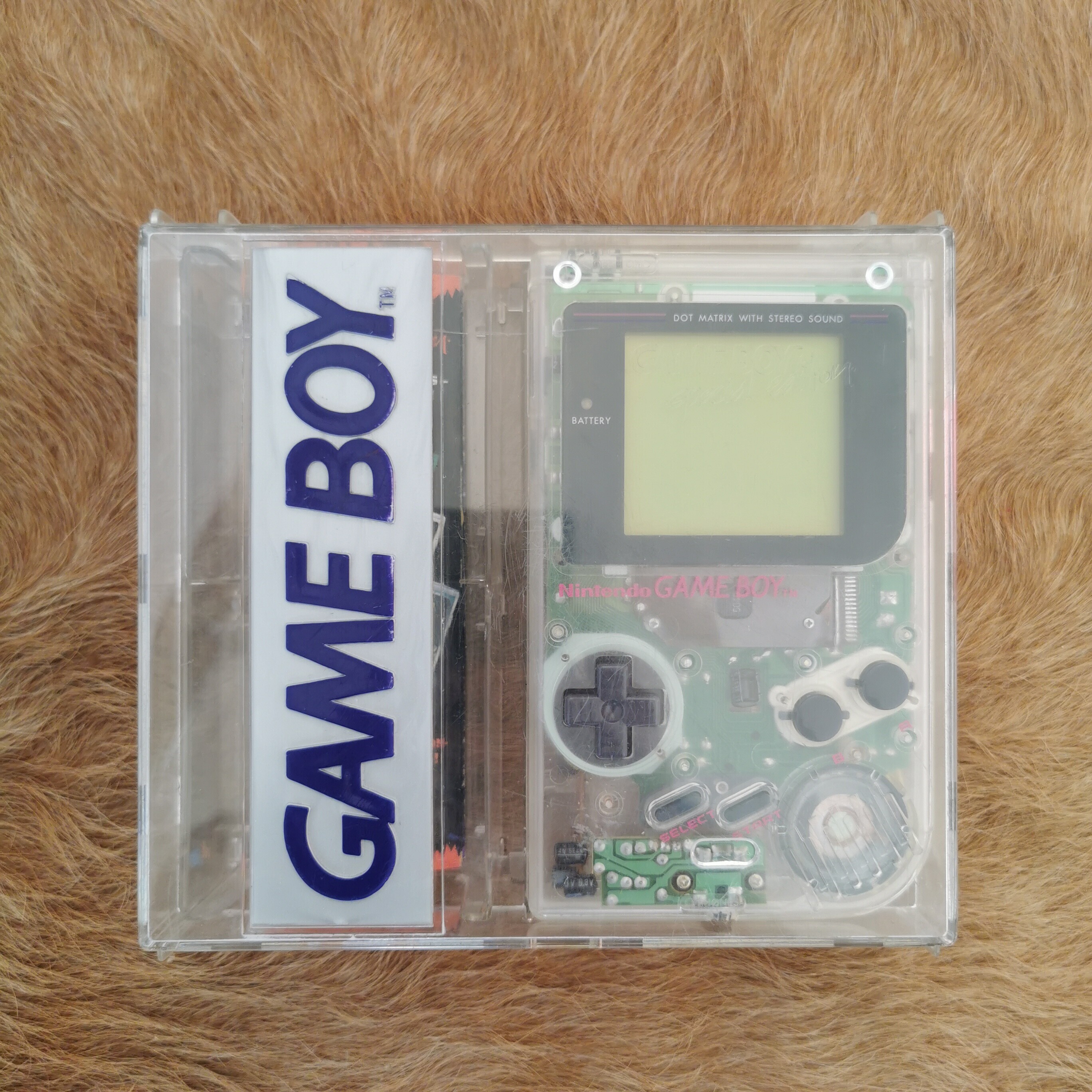  Nintendo Game Boy Crystal Case Clear Console [NOE]