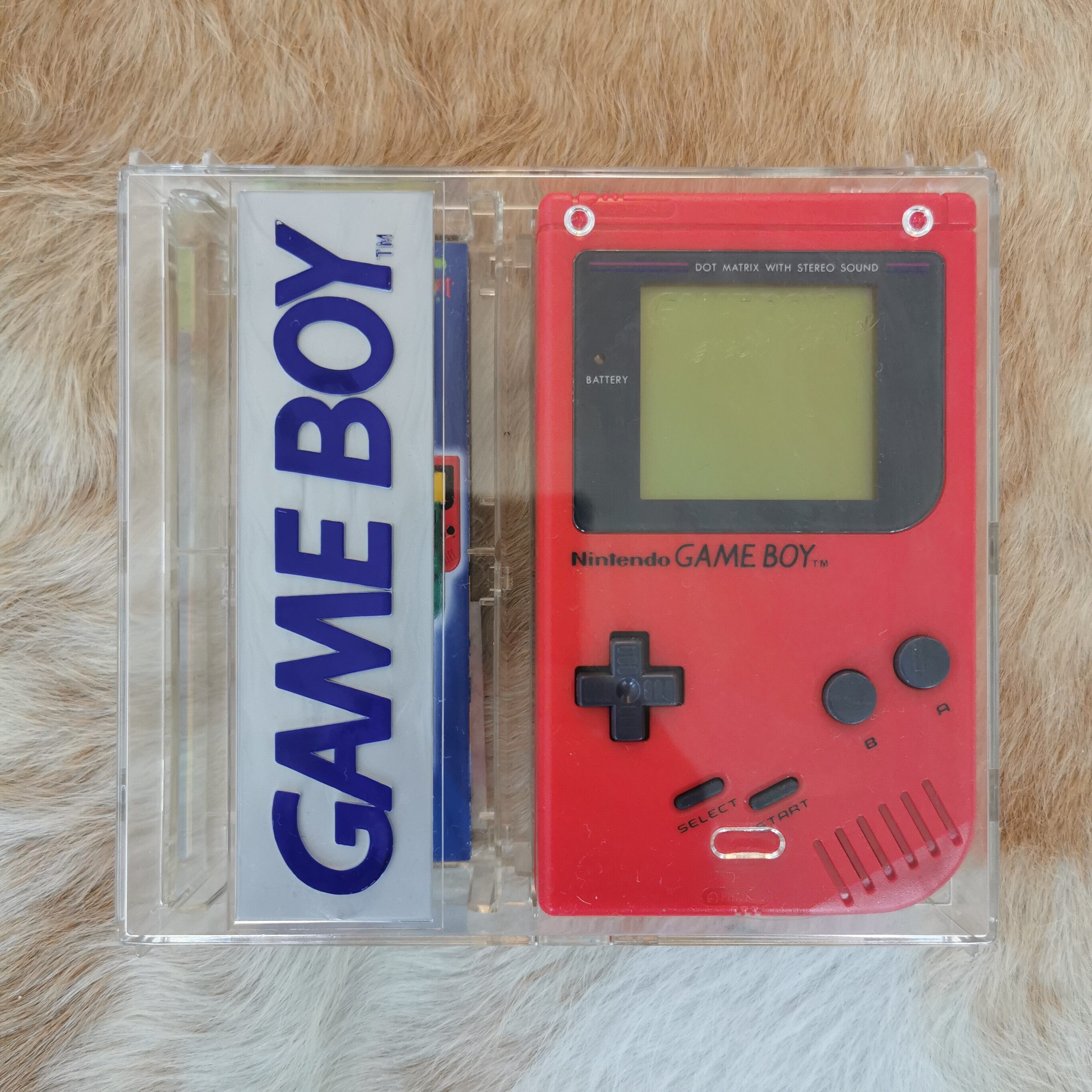  Nintendo Game Boy Crystal Case Red Console [NOE]