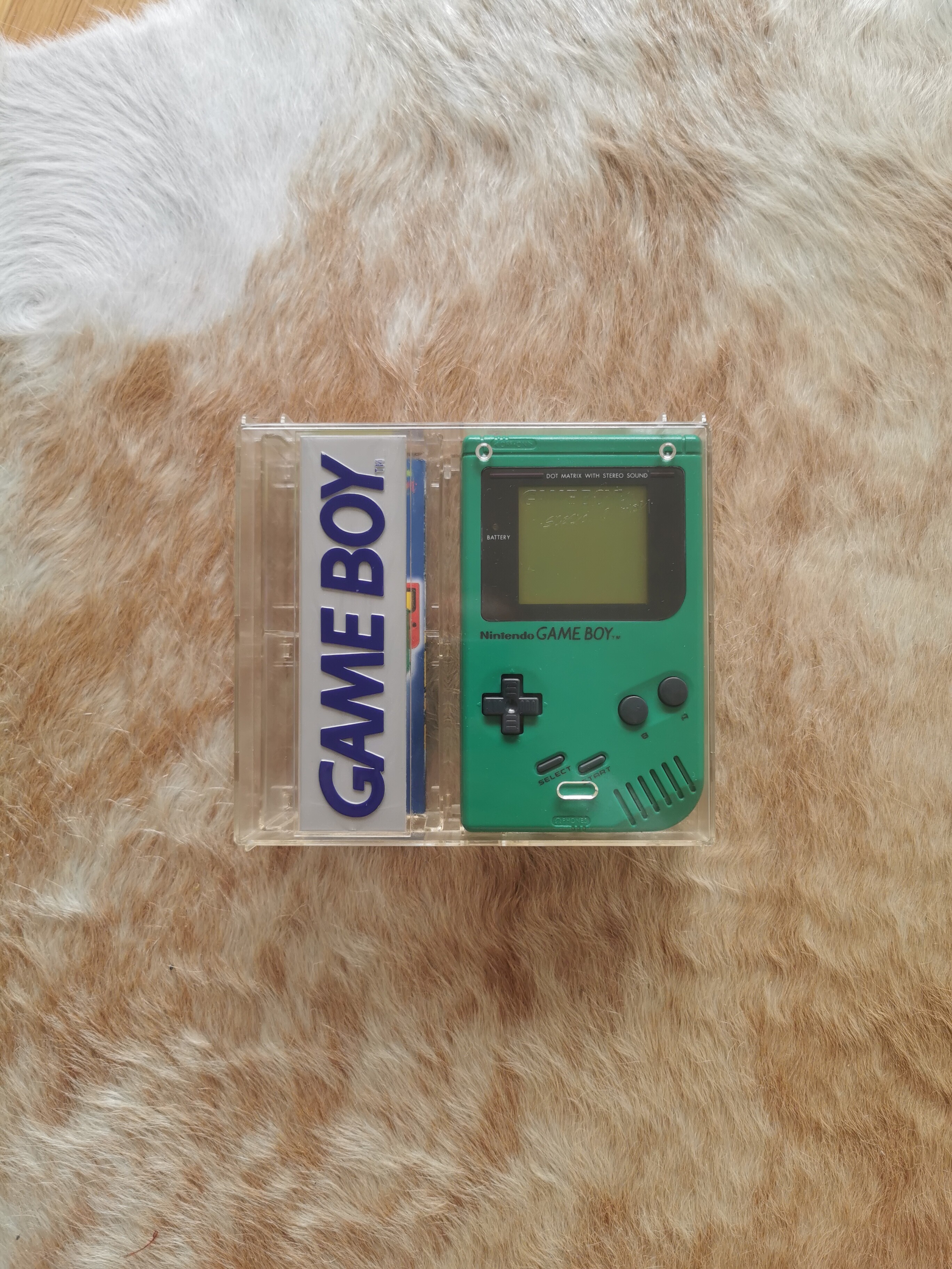  Nintendo Game Boy Crystal Case Green Case Console [NOE]