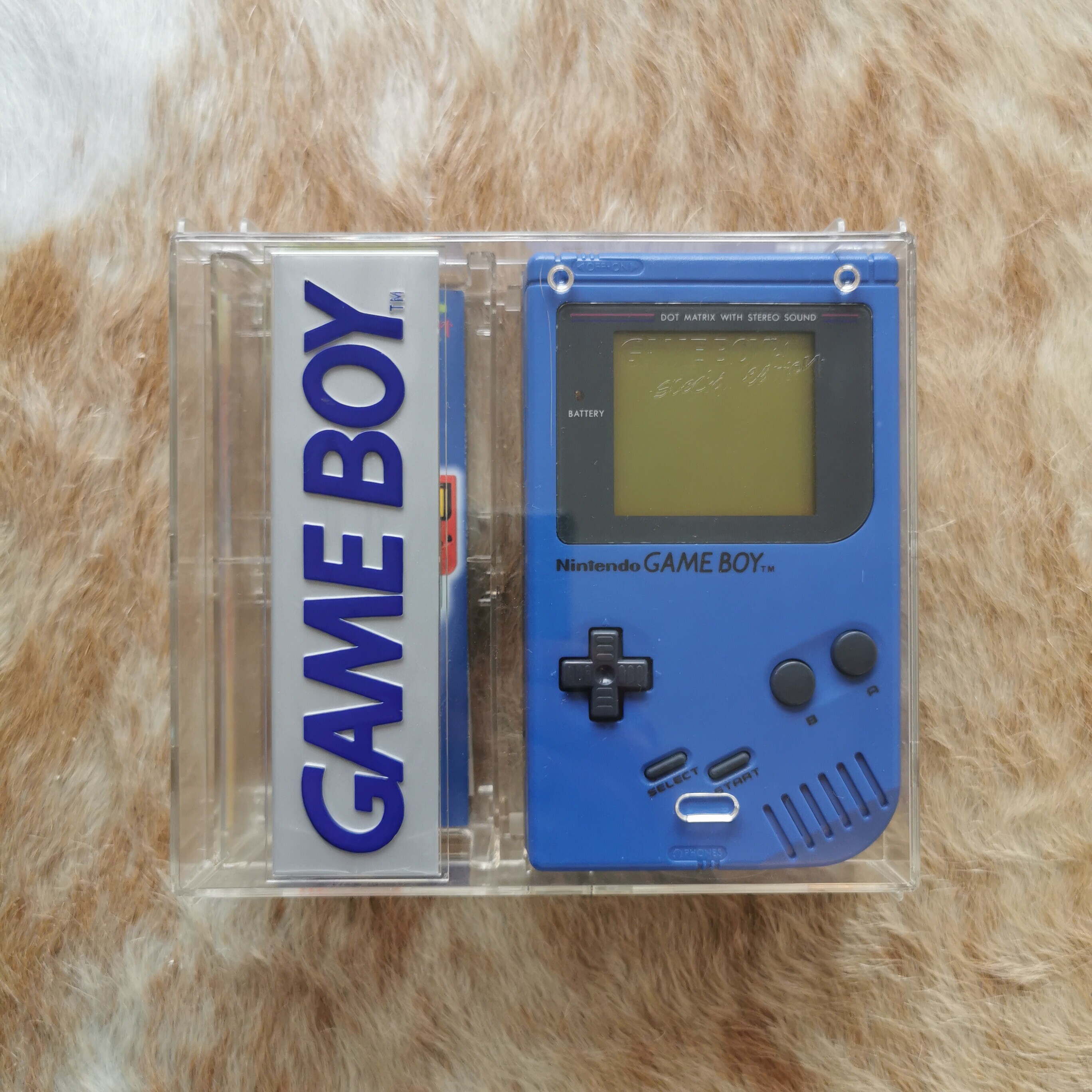 Nintendo Game Boy Crystal Case Blue Console [NOE]