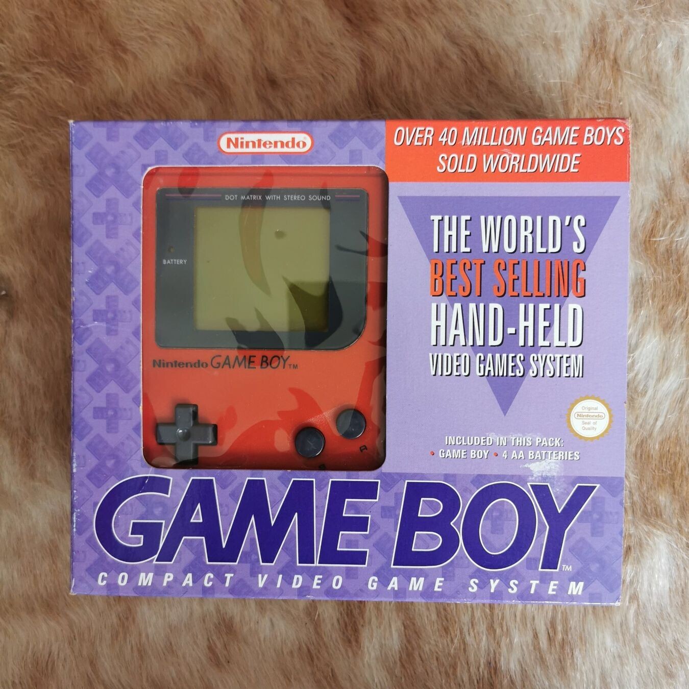  Nintendo Game Boy Radiant Red Console [FAH]