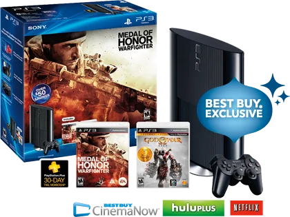  Sony PlayStation 3 Super Slim Medal of Honor Warfighter Bundle
