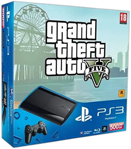  Sony PlayStation 3 Super Slim Grand Theft Auto V Bundle