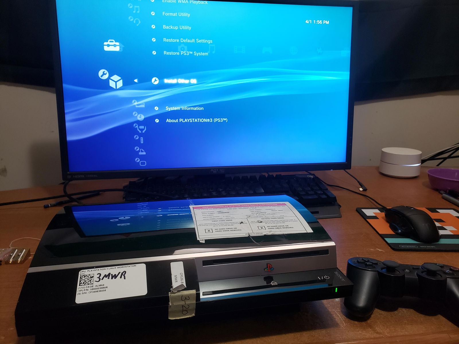 Sony PlayStation 3 Condor Cluster Linux Workstation