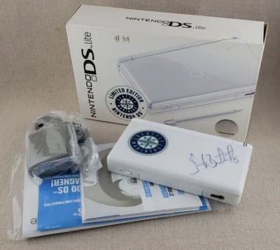 Nintendo DS Lite Seattle Mariners Autographed Consoles
