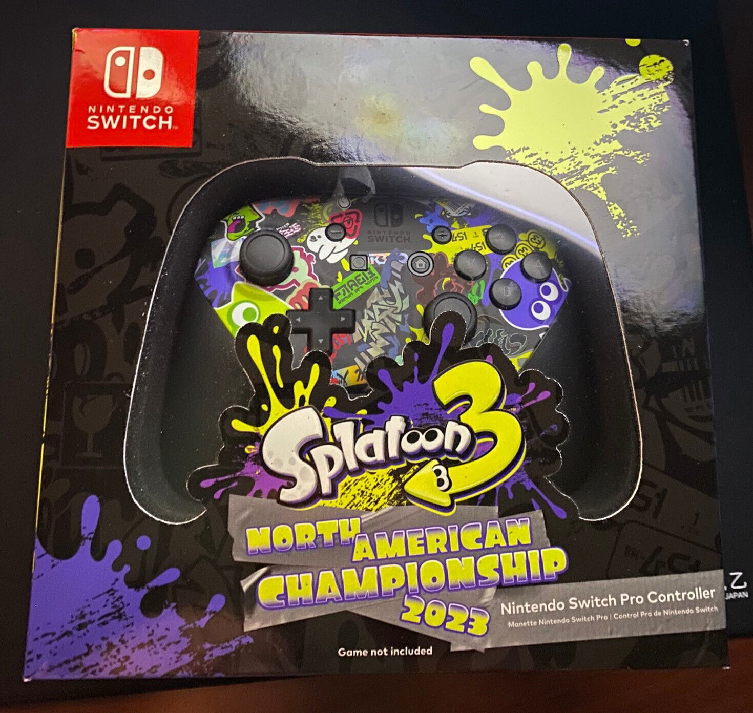  Nintendo Switch Splatoon 3 North American Championship 2023 Pro Controller