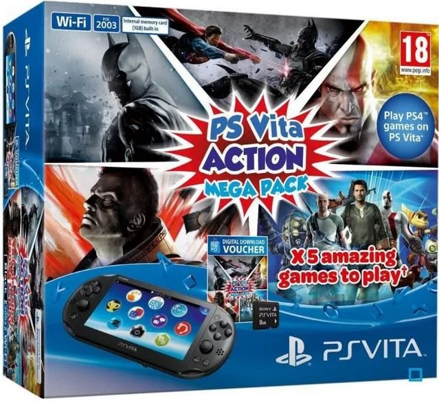  Sony PS Vita Slim Action Pack Mega Pack