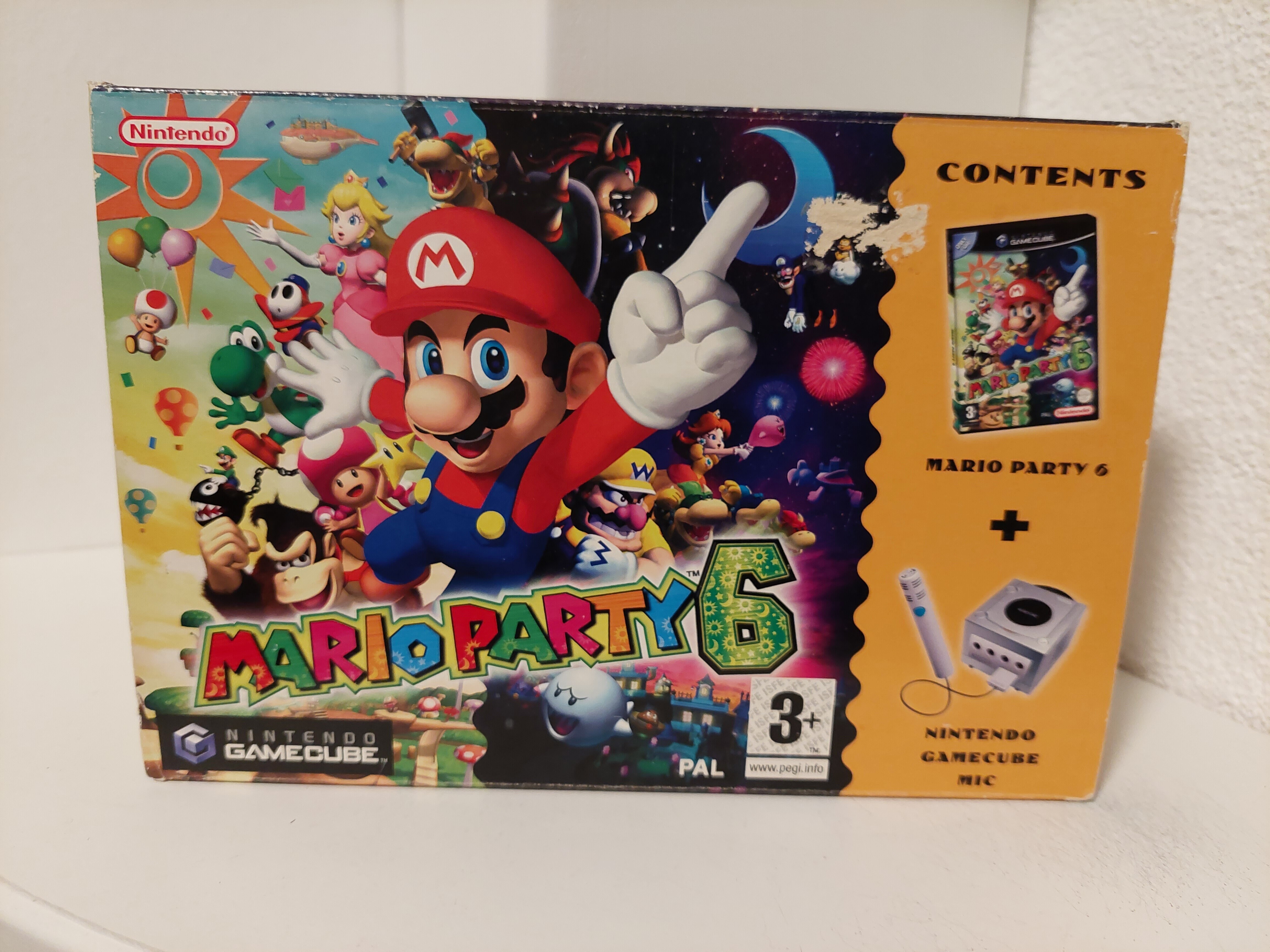 Nintendo GameCube Mario Party 6 Microphone Bundle