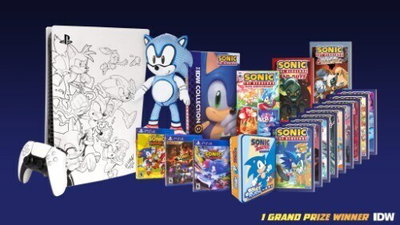 Sony PlayStation 5 IDW Sonic 30th Anniversary Console