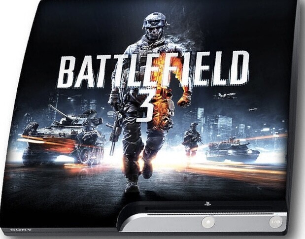  Sony PlayStation 3 Slim Battlefield 3 Airbrush Console