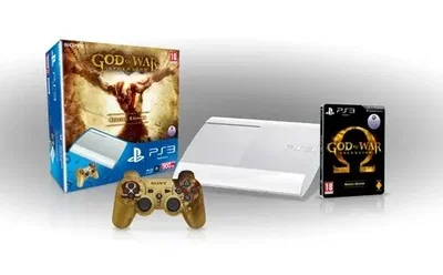 Sony PlayStation 3 Super Slim White God of War Ascension Bundle