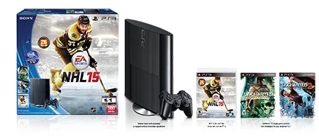  Sony PlayStation 3 Super Slim NHL 15 Bundle