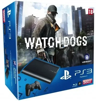 Sony Playstation 3 Super Slim Watch Dogs Bundle
