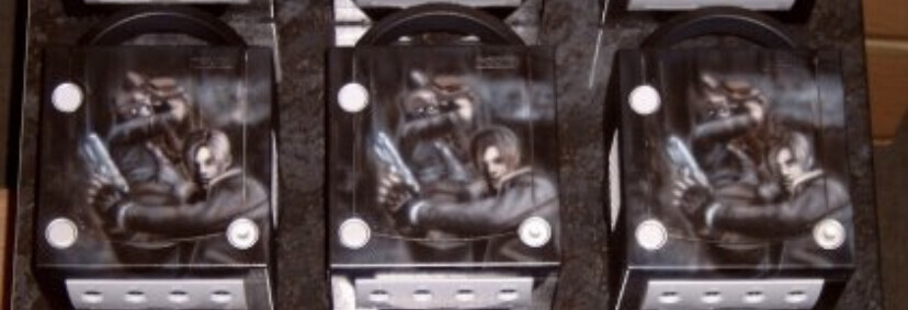  Nintendo GameCube Resident Evil 4 Leon Chainsaw Man Console