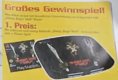 Sony PlayStation MausKlick Sheep, Dog 'n' Wolf Console