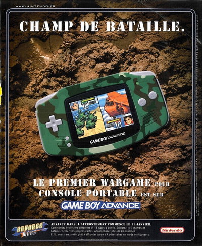 Nintendo Game Boy Advance Advance Wars Console [FR]