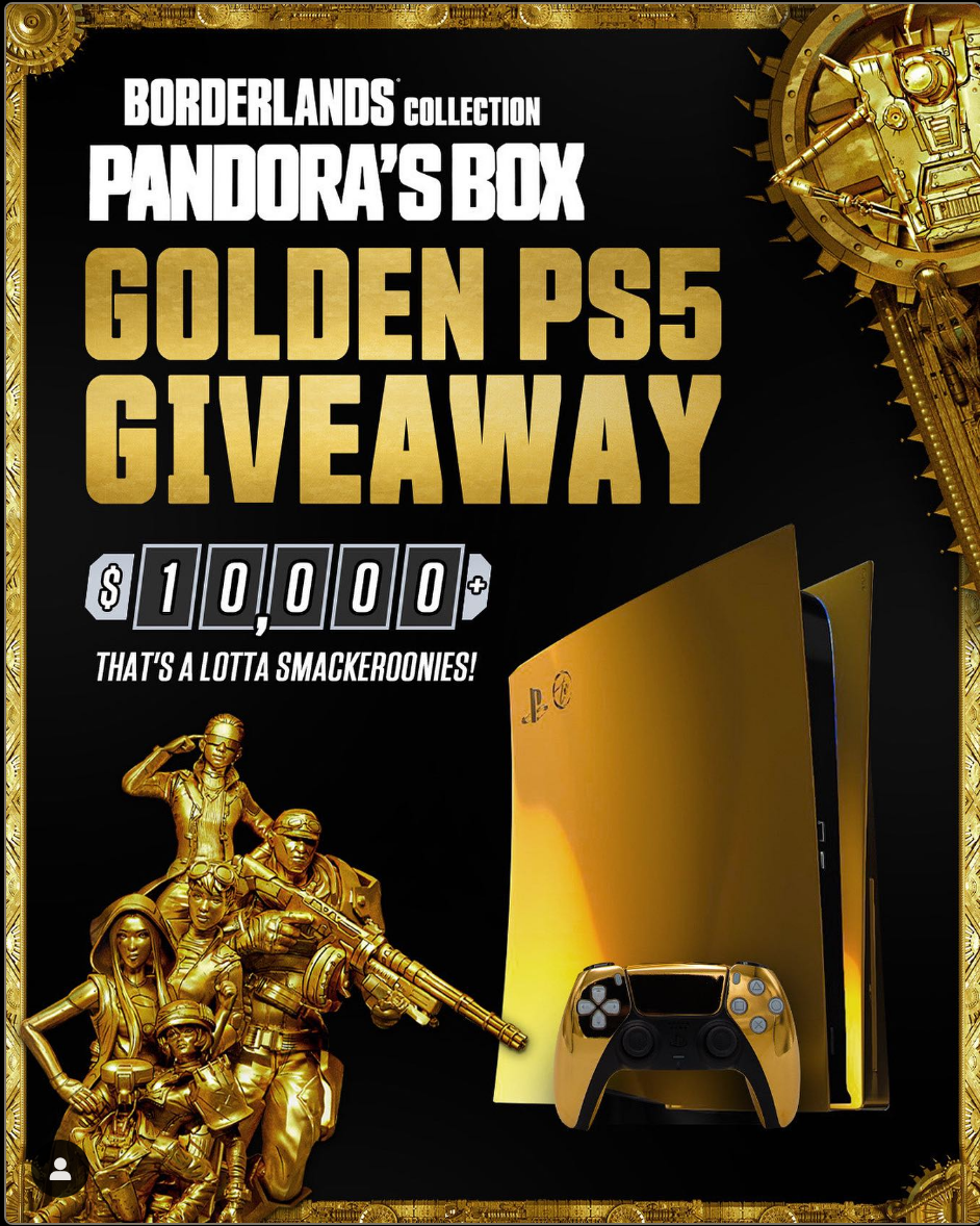  Sony PlayStation 5 Pandora&#039;s Box Gold Console