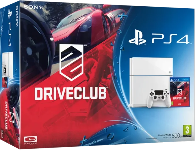  Sony PlayStation 4 Driveclub White Bundle
