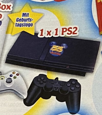 Sony PlayStation 2 Slim Mickey Maus 55th Anniversary Console