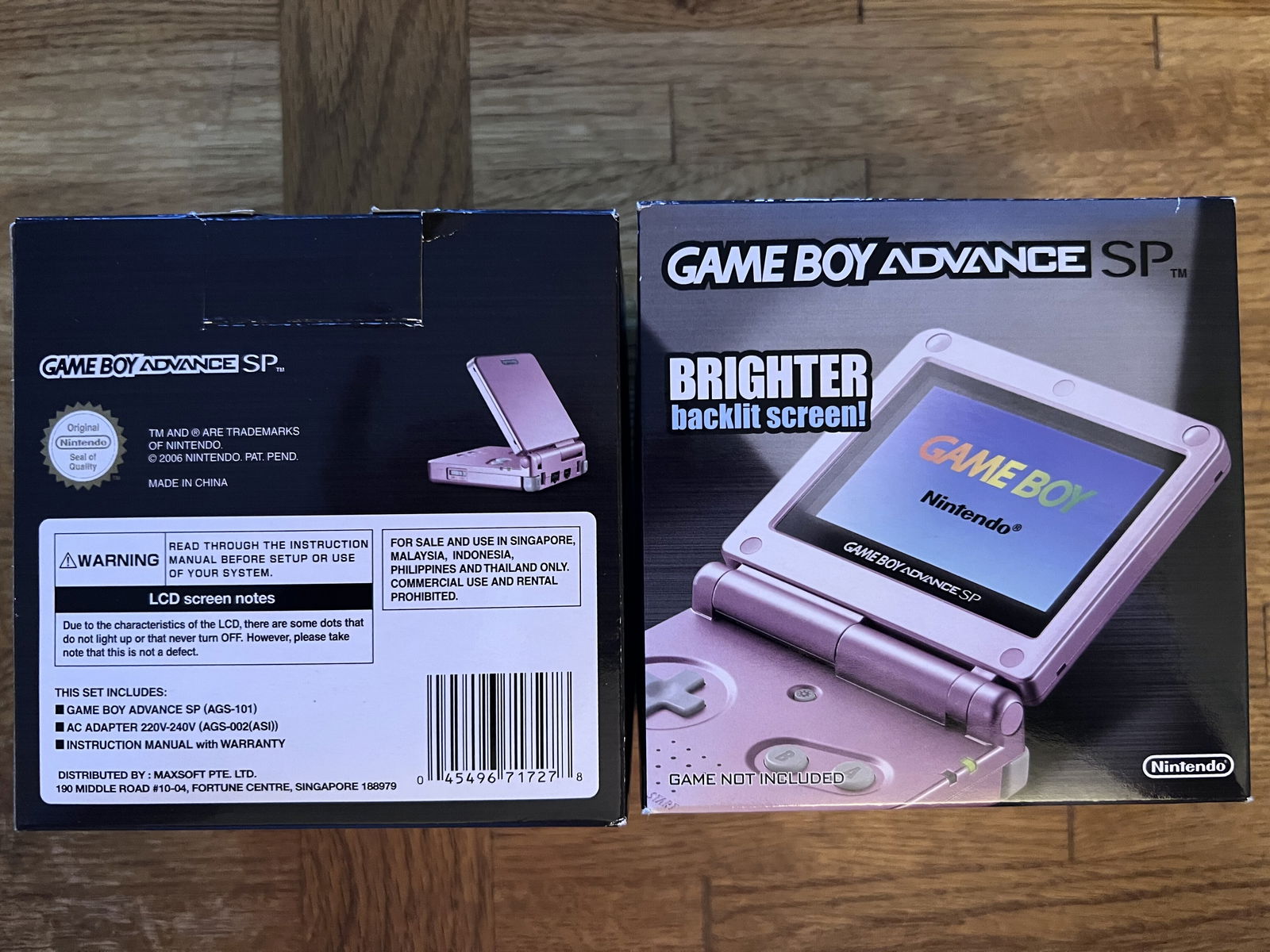 Nintendo Game Boy Advance SP Pearl Pink Console [ASIA