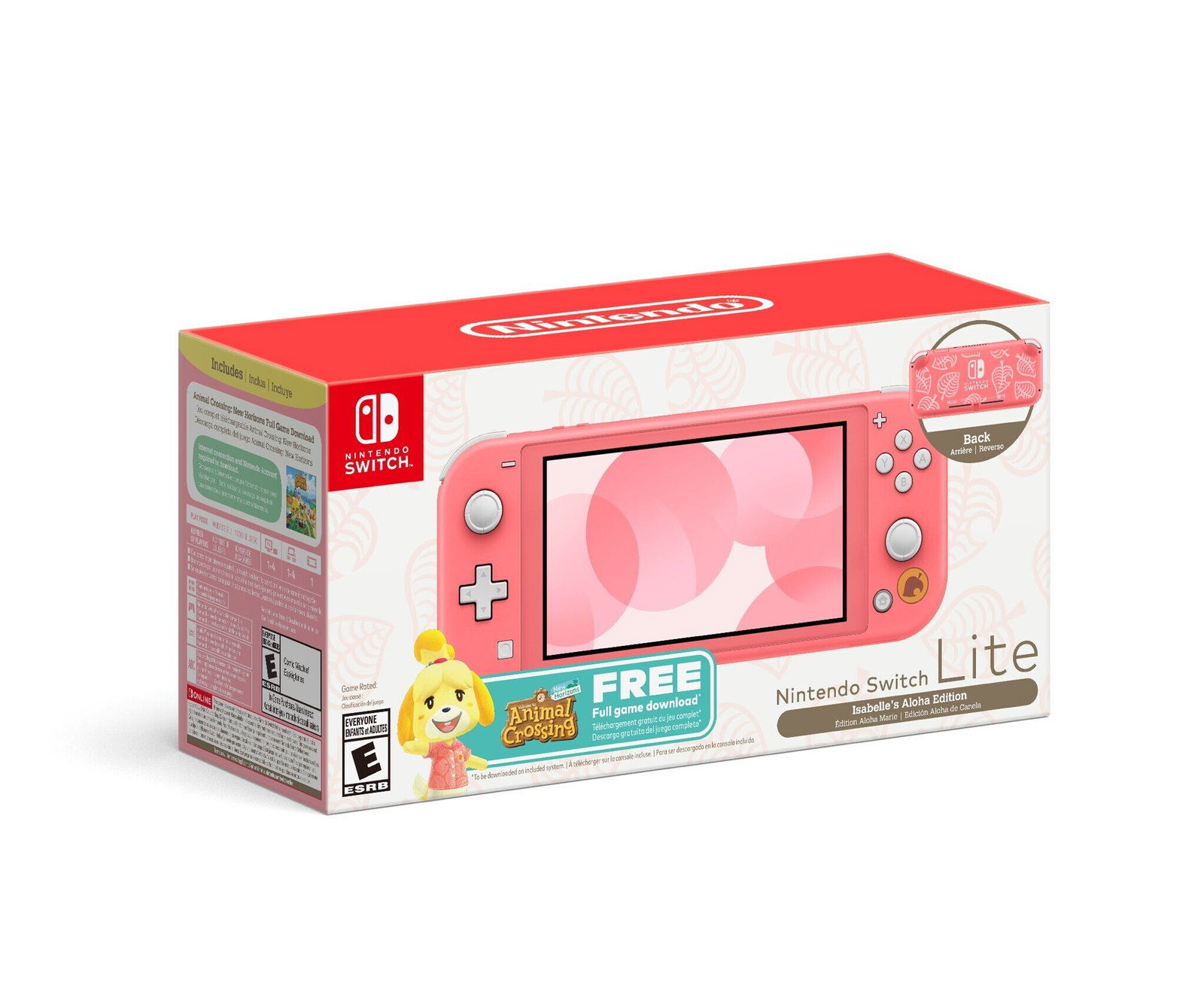 Consolevariations - Nintendo Switch Lite Coral Isabelle's Aloha Consolevariations - Nintendo Switch Lite Coral Isabelle's Aloha