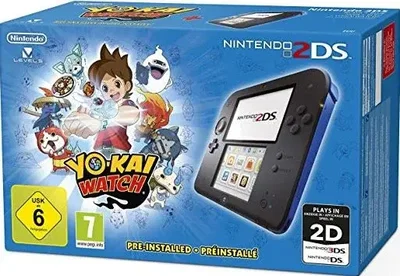 Nintendo 2DS Yokai Watch Black Blue Bundle