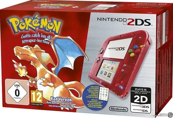 Consolevariations - Nintendo 2DS Pokemon Red Console