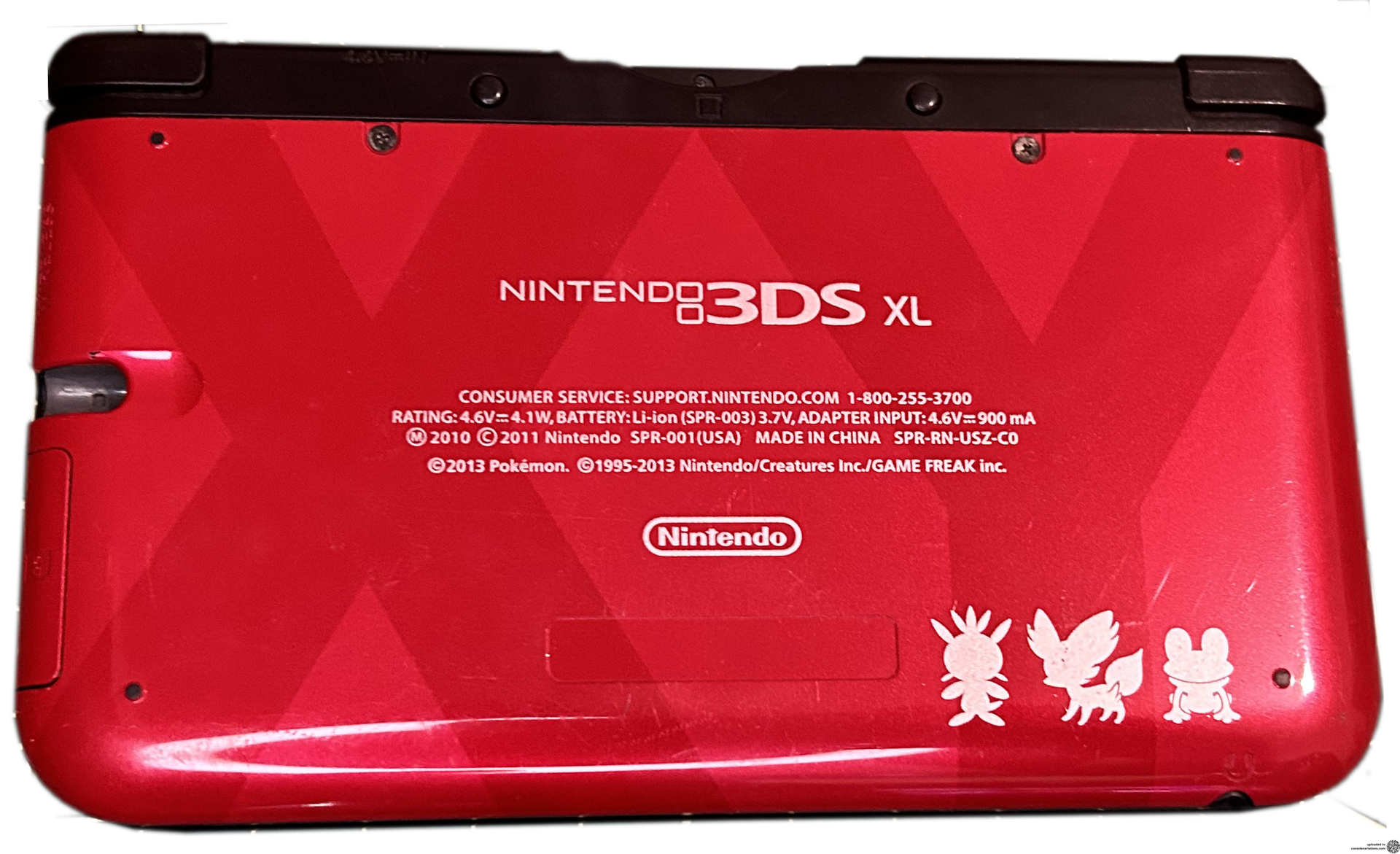 Consolevariations - Nintendo 3DS XL Pokemon X/Y Red Console [NA