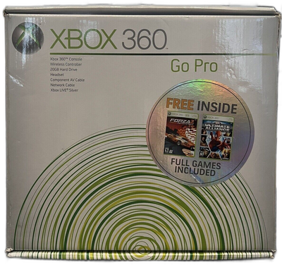 Microsoft Xbox 360 Go Pro Forza Motorsport 2 + Marvel Ultimate Alliance Bundle