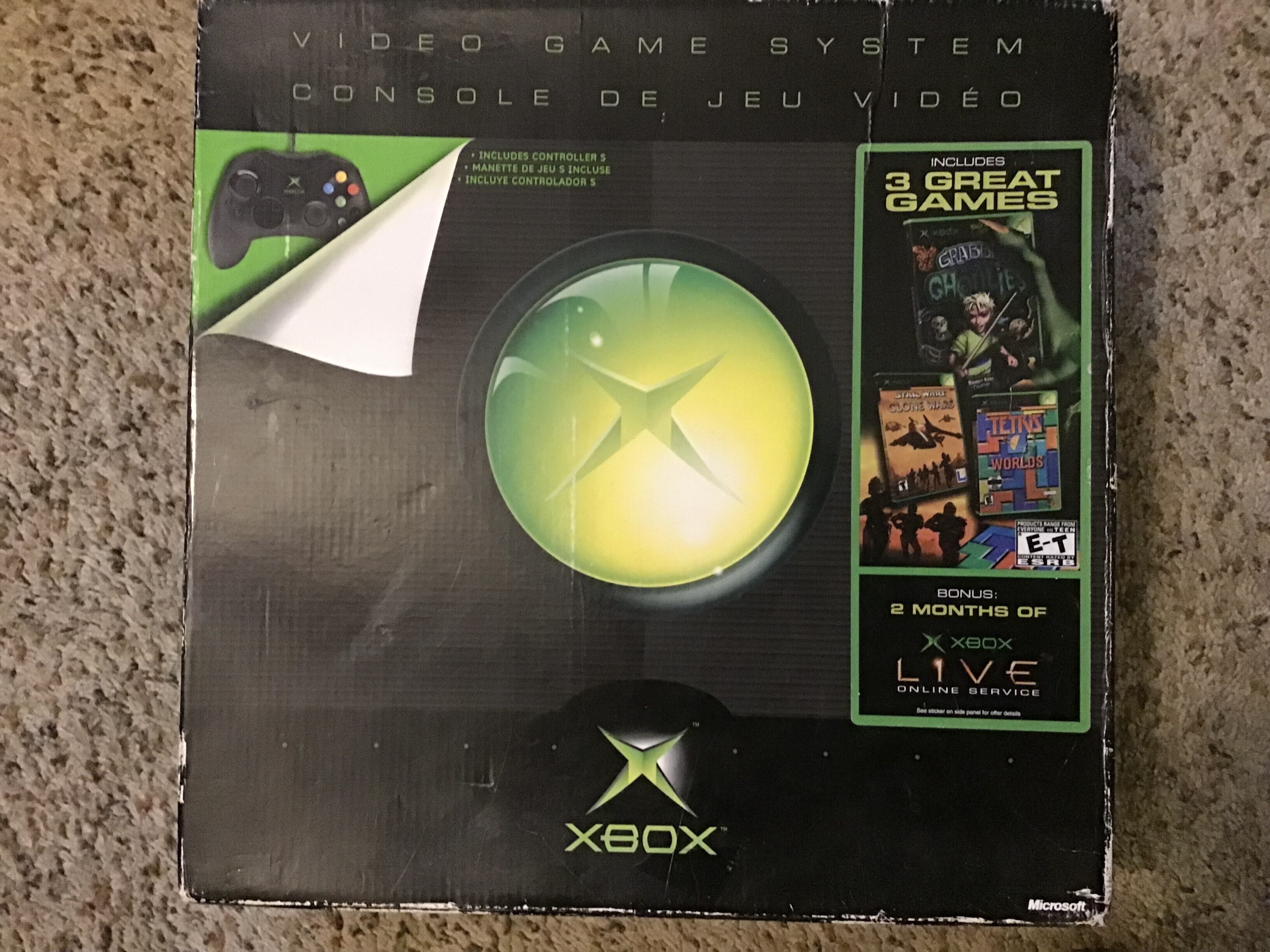  Microsoft Xbox 3 Great Games Black Bundle
