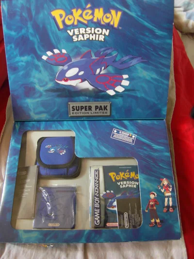 Nintendo Game Boy Advance SP Sapphire Kyogre Console