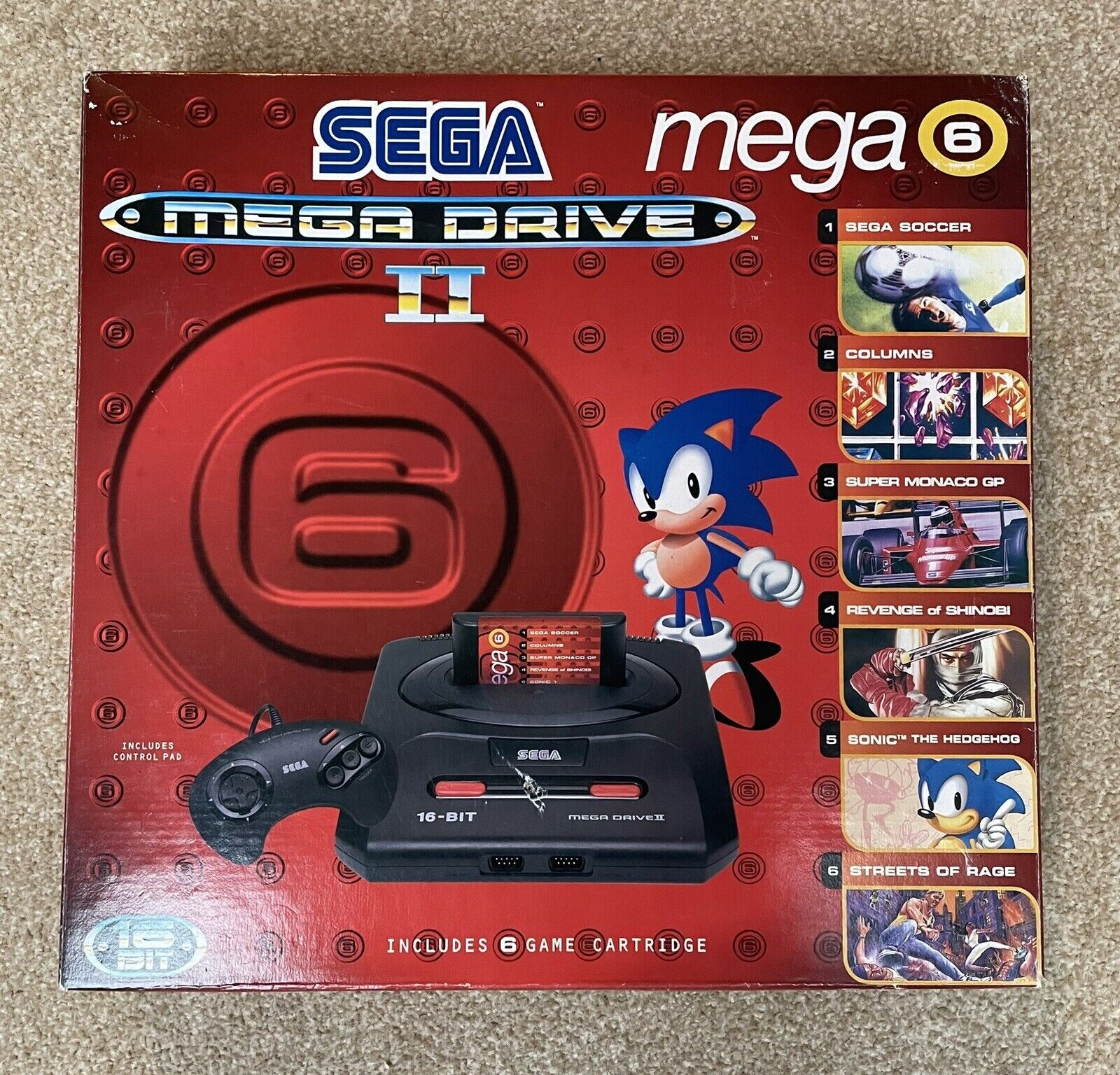 Sega Mega Drive II Mega 6 Pack