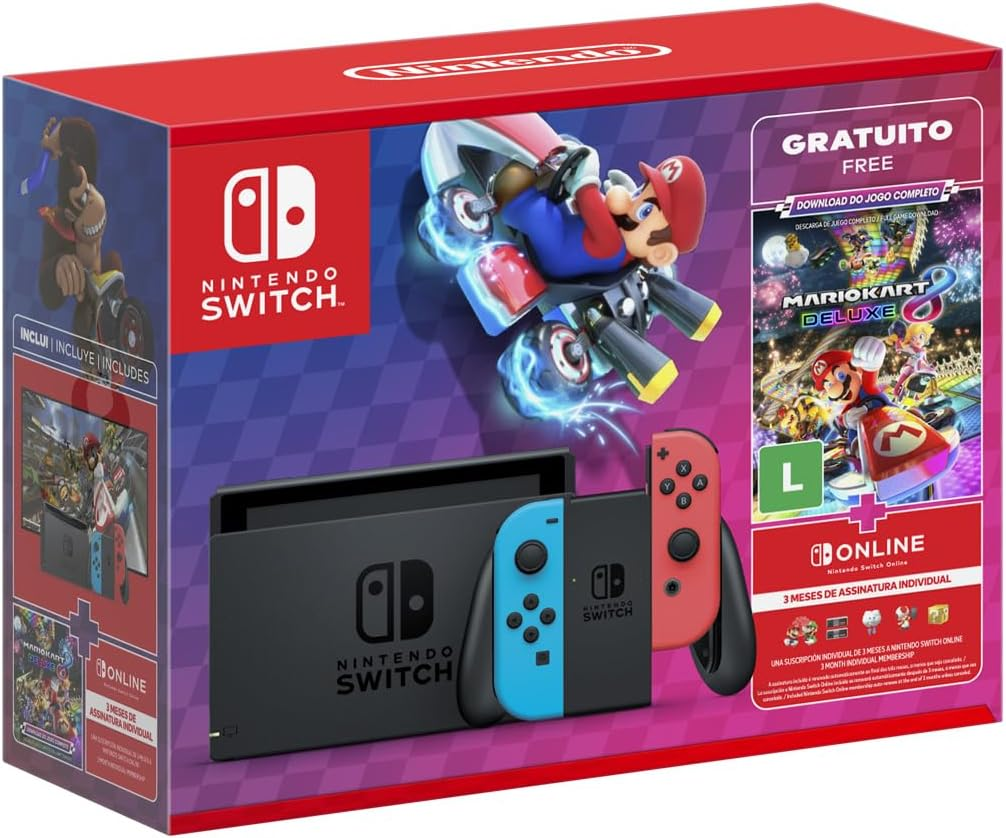 Nintendo switch neon mario kart bundle new arrivals