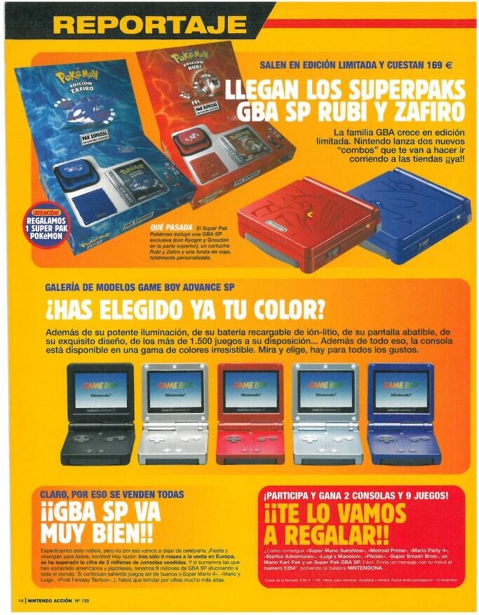 Game Boy Advance SP + Pokémon Yellow, Red & Blue | Bundle Retro Costa – Tico Ofertas